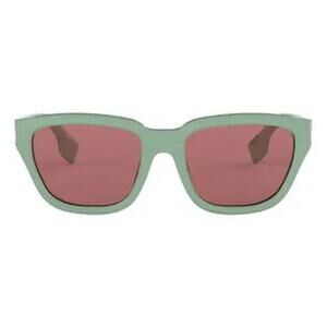 Burberry 54mm Square Sunglasses Frame Green Lens Violet